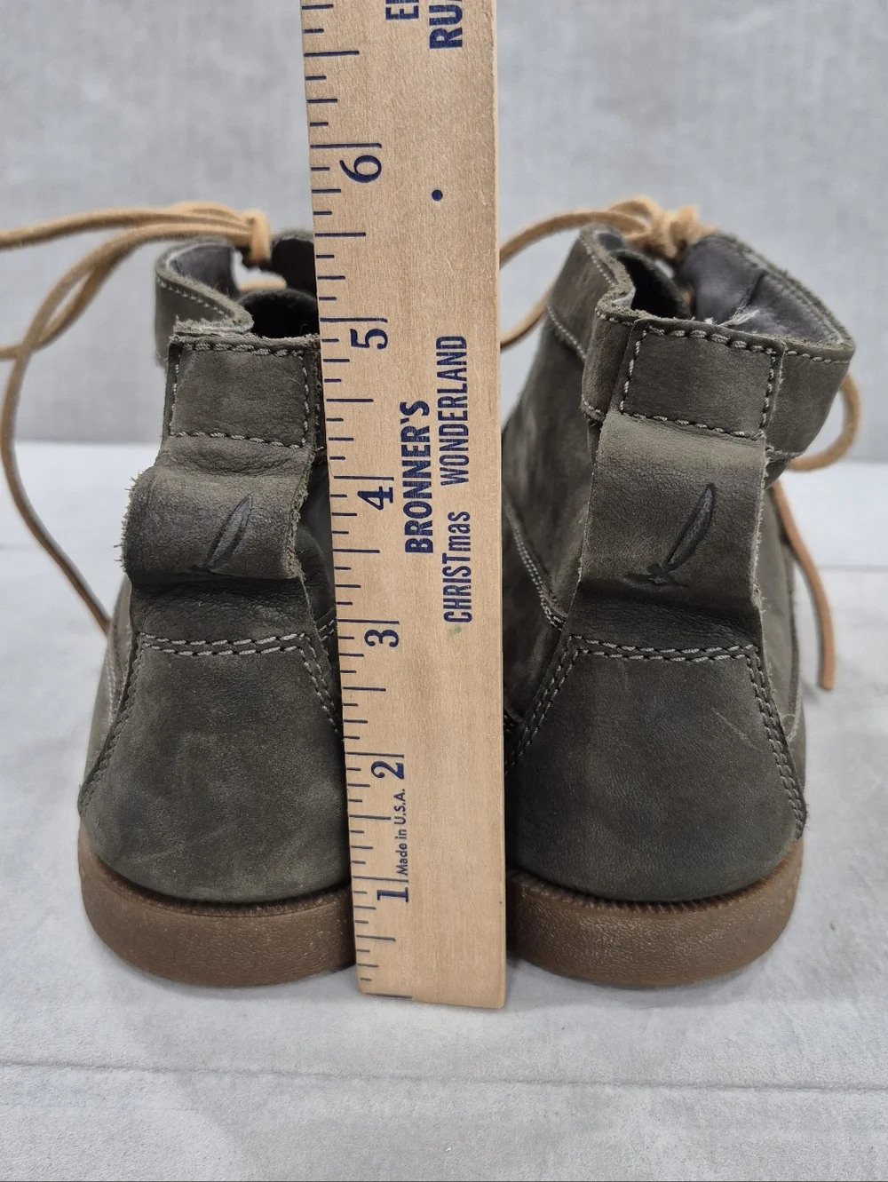 Sperry Top Sider nubuck chukka boots men's 9M olive green soft leather nautical - Picture 6 of 15